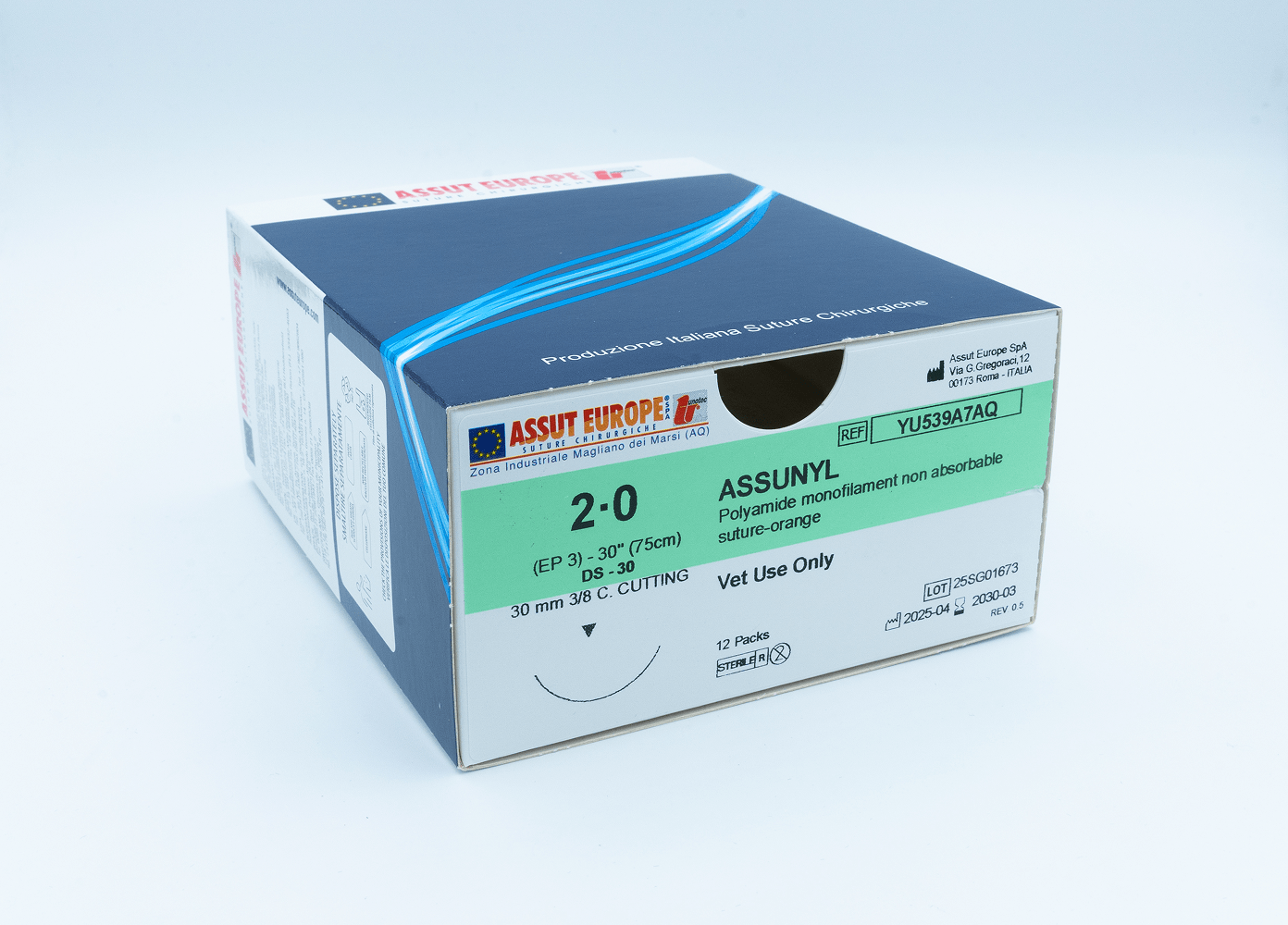 Non-absorbable veterinary sutures box