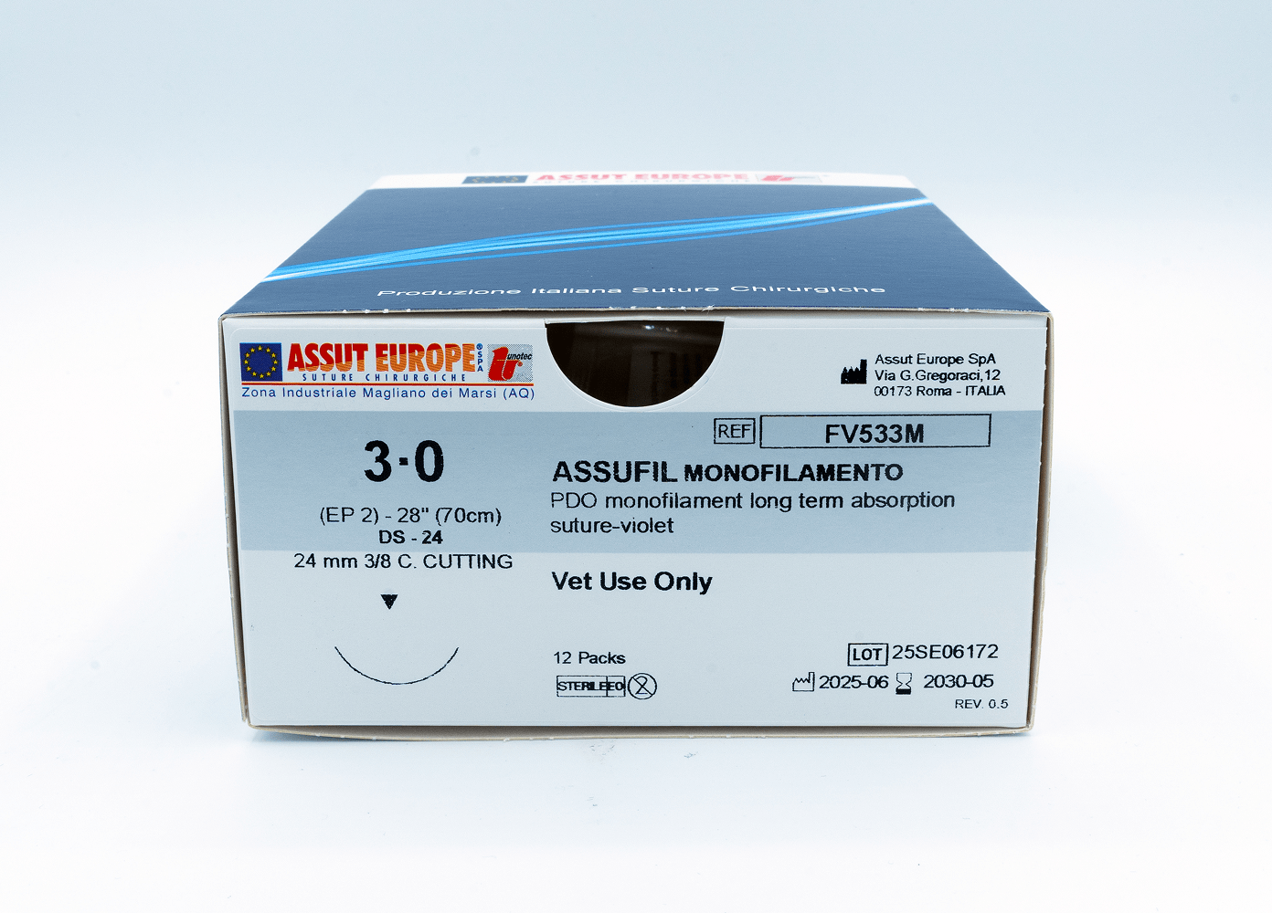 monofilamento long absorption veterinary sutures box