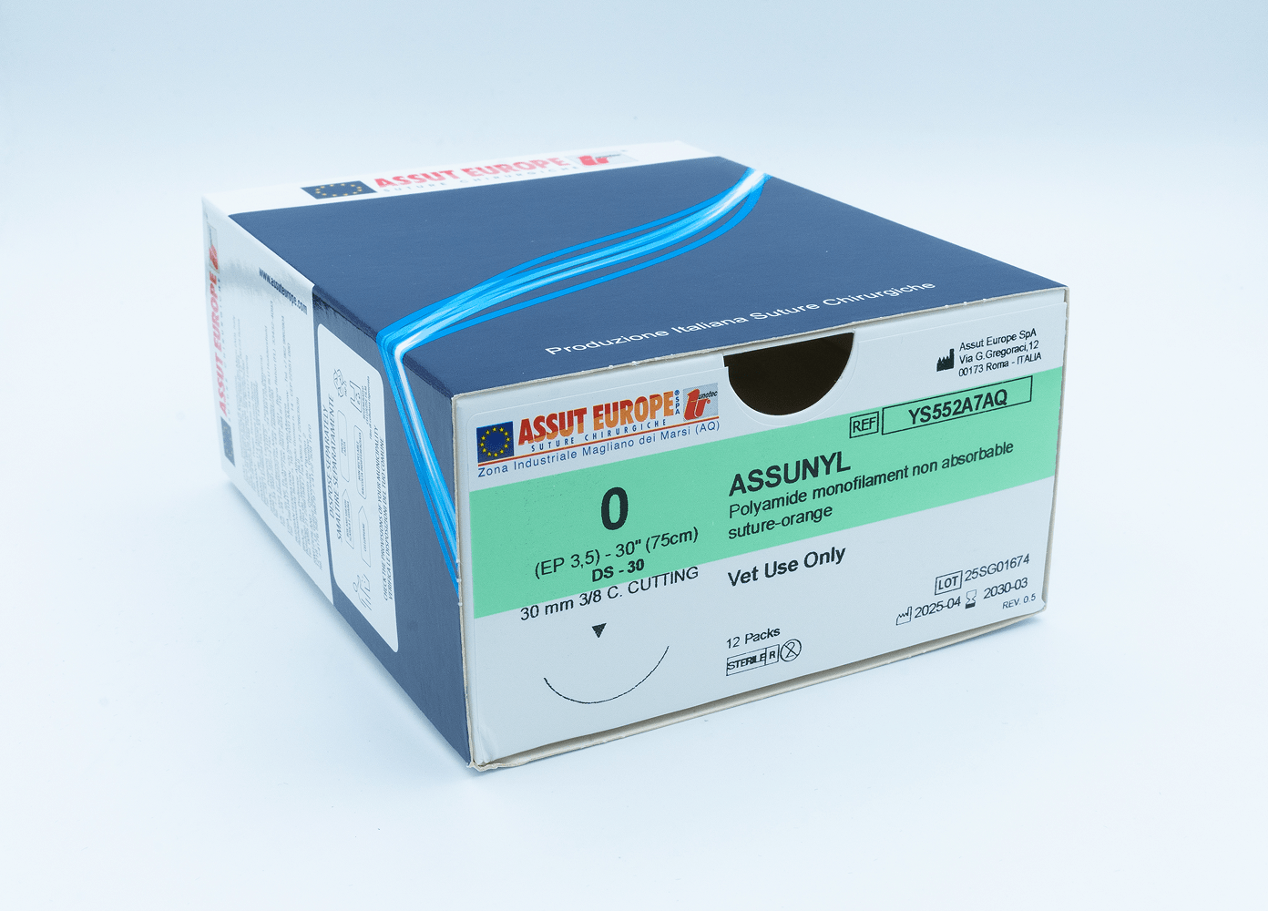 polyamide non-absorbable veterinary sutures box