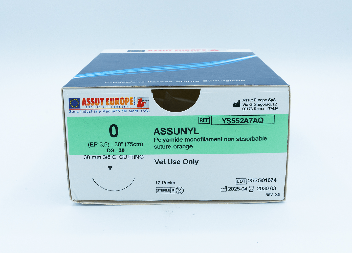 polyamide non-absorbable veterinary sutures box