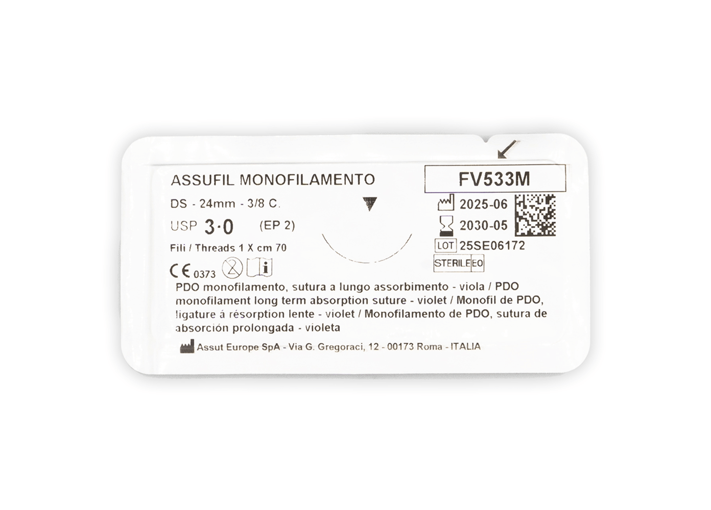 veterinary surgical absorbable PDO sutures